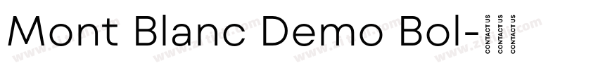 Mont Blanc Demo Bol字体转换